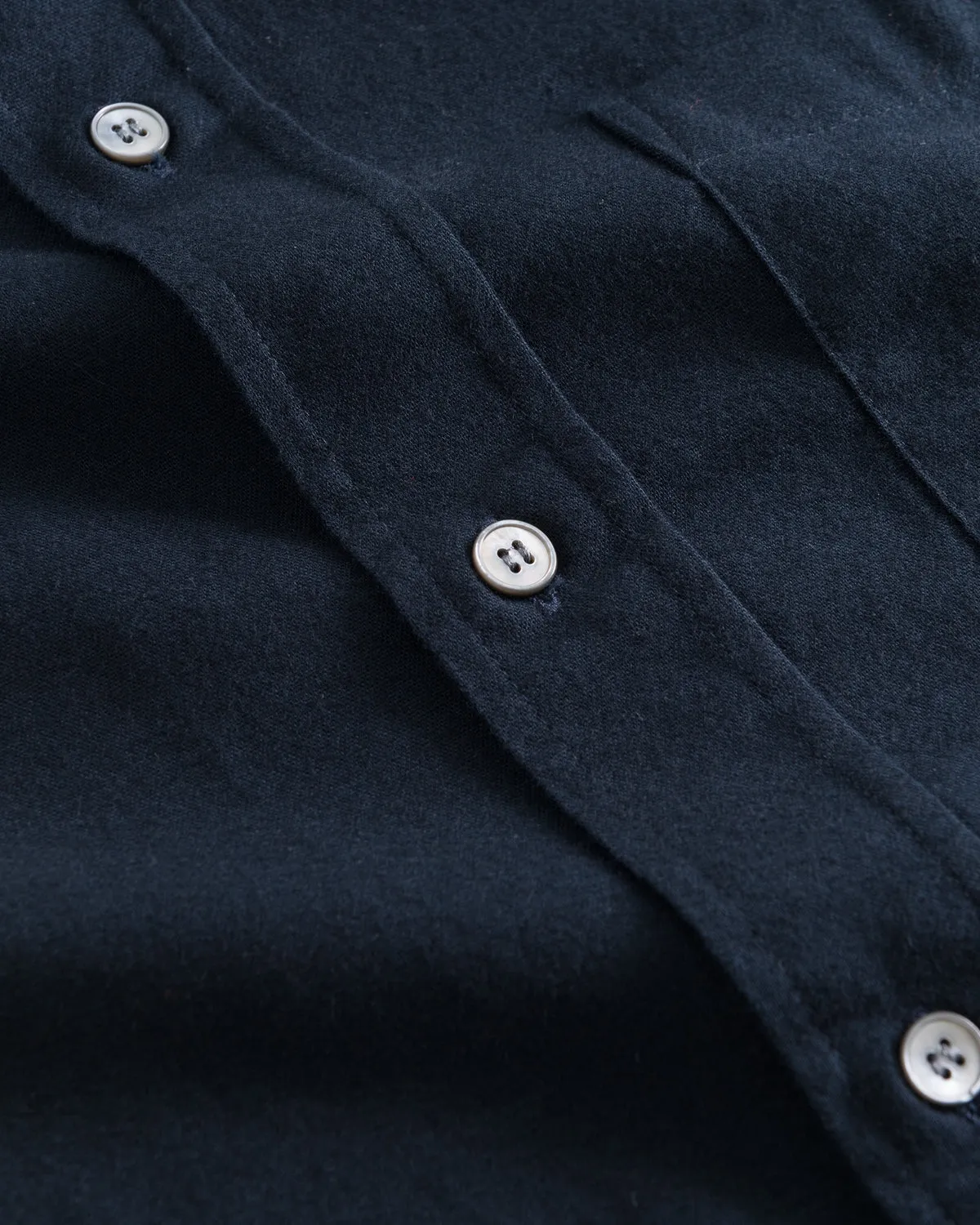 Adam classic flannel shirt - Navy