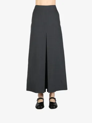AURALEE - Women Wool Kid Mohair Hop Sack Slit Skirt