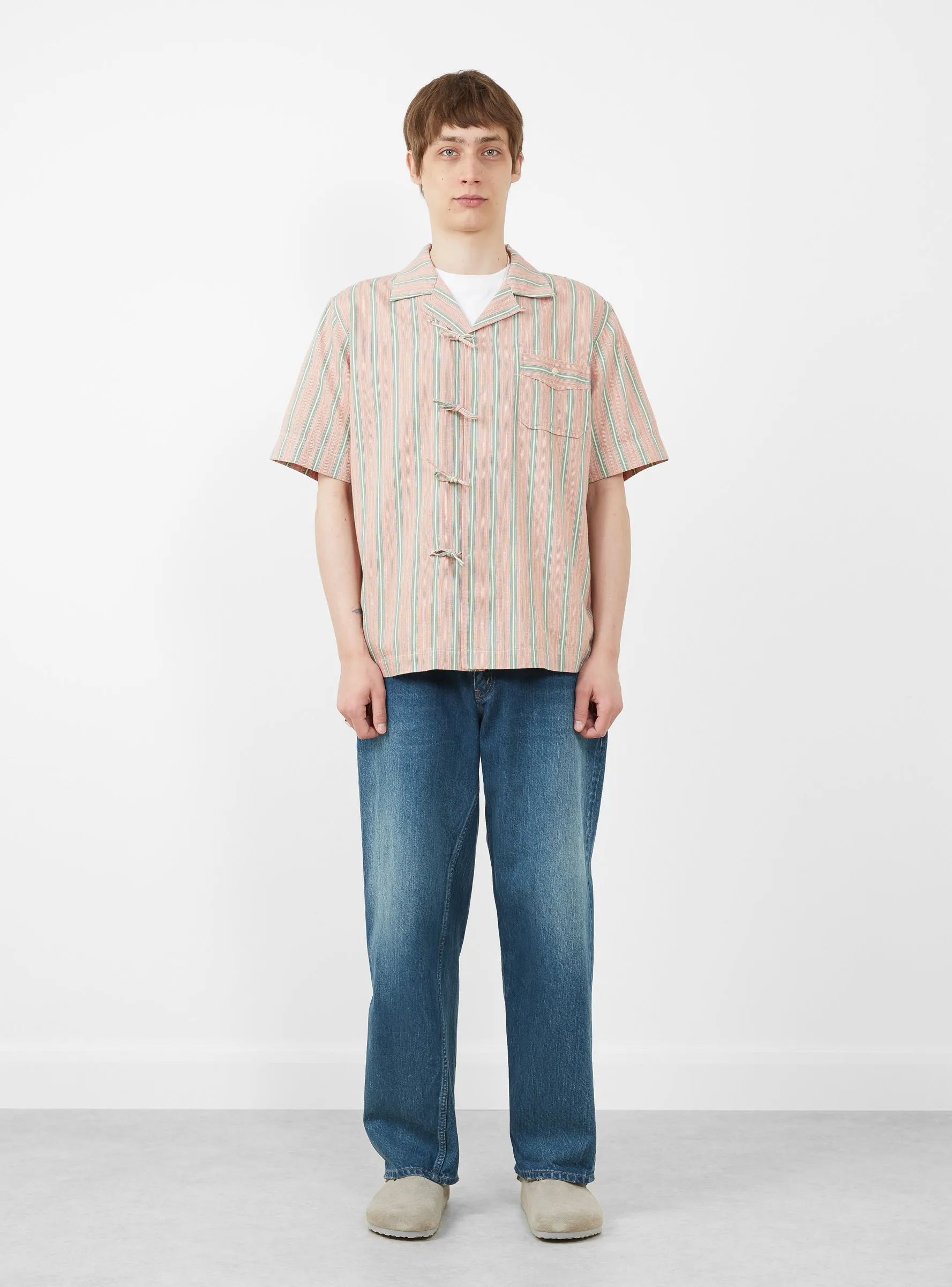 Baggy 5 Pocket Pants Medium Dark Blue Damage
