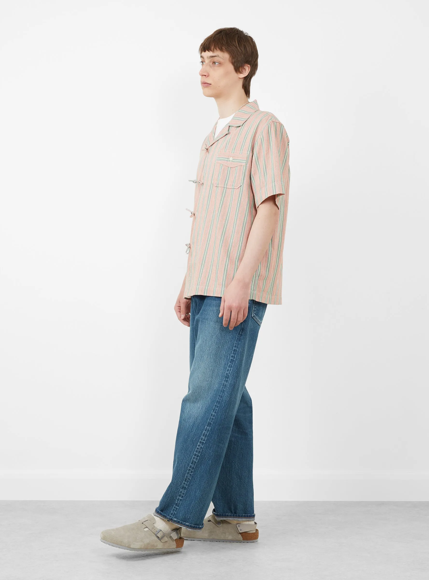 Baggy 5 Pocket Pants Medium Dark Blue Damage