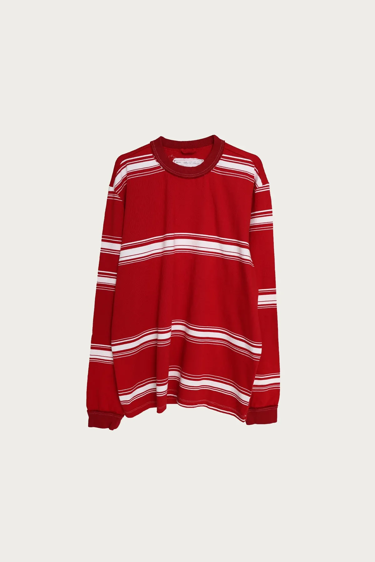 Big L/S Tee - Red/White