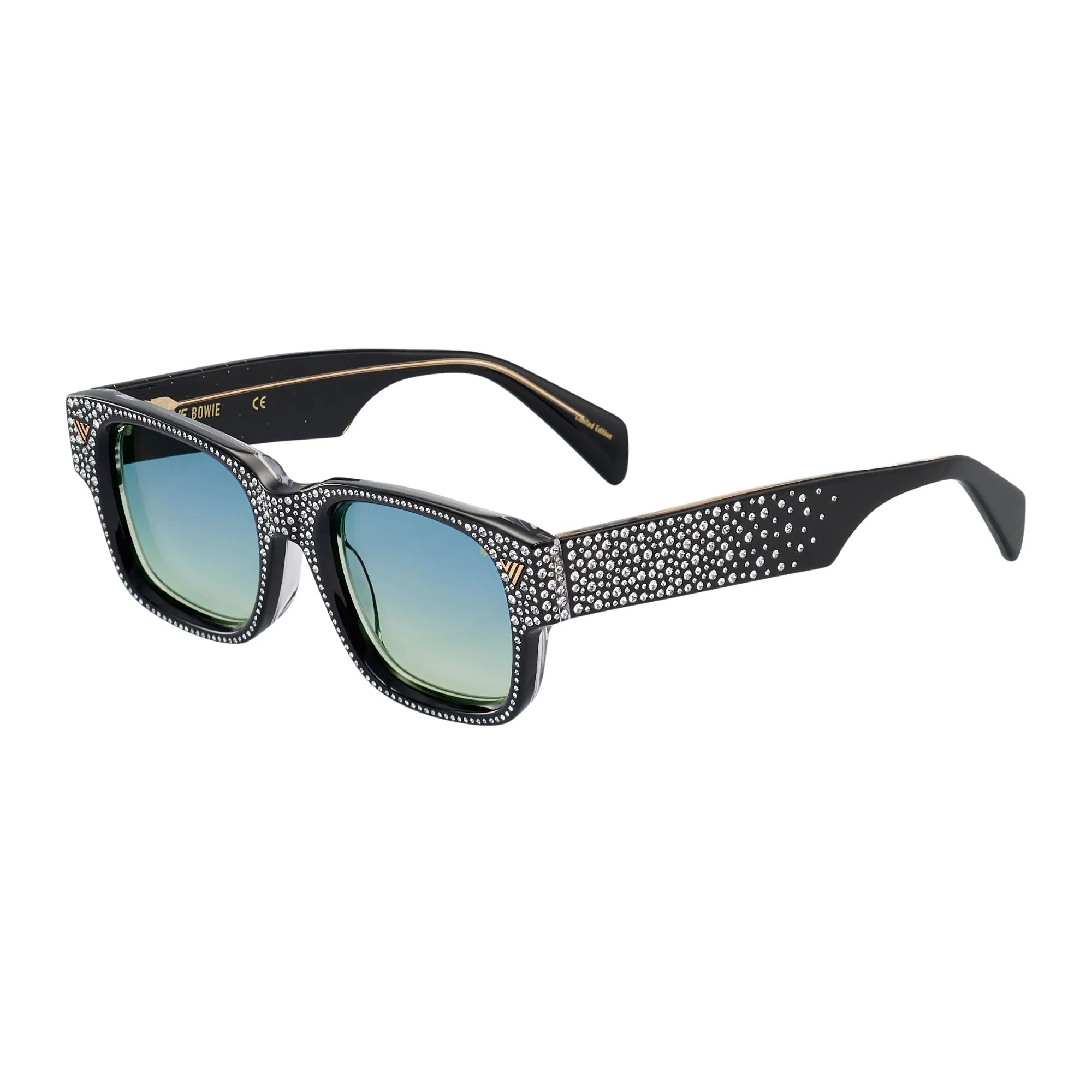 Bowie Black and Clear Swarovski Crystals Edition