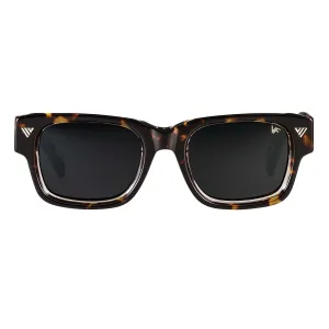 Bowie Brown Tortoise and Clear Acetate