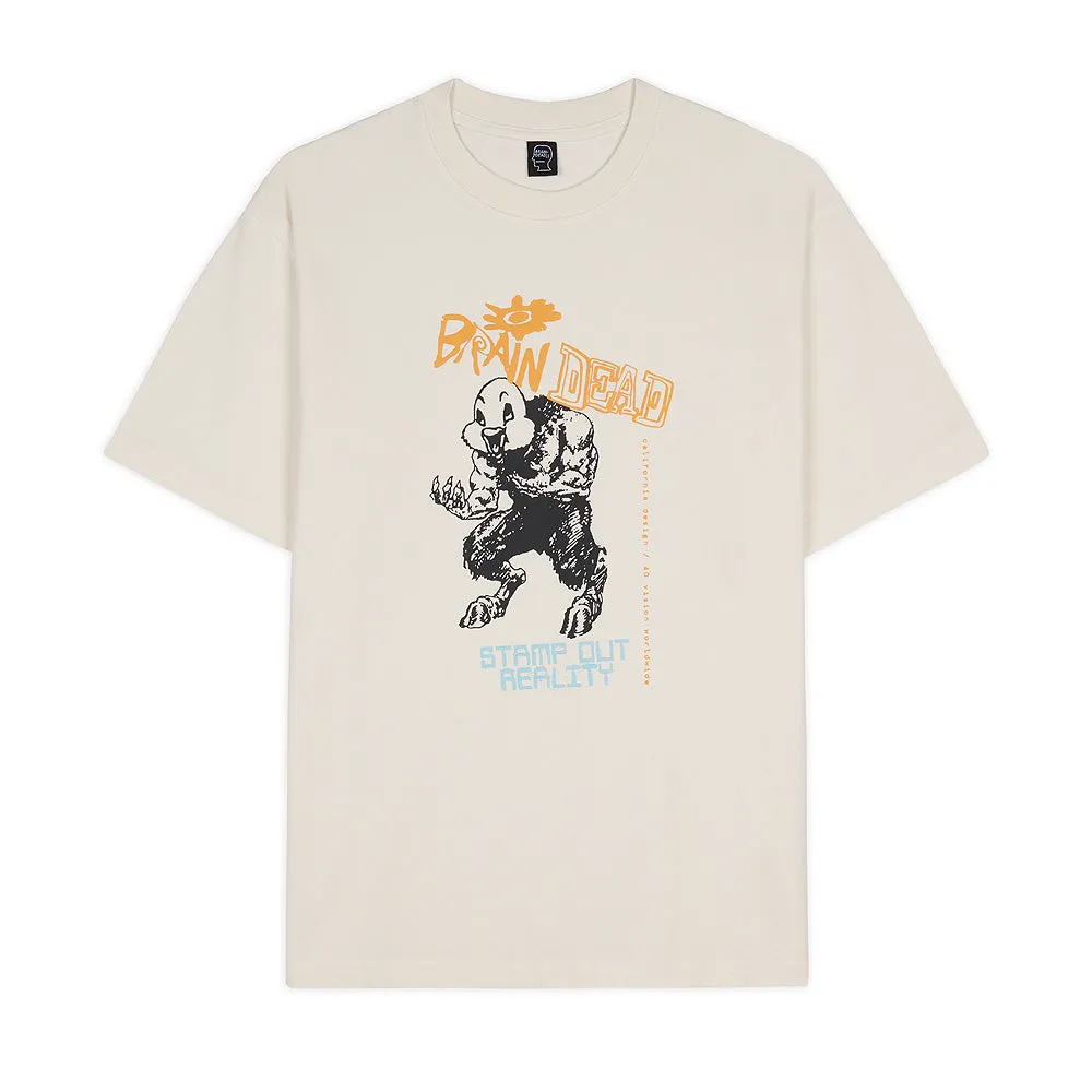 BRAIN DEAD DUCK BEAST T-SHIRT // NATURAL