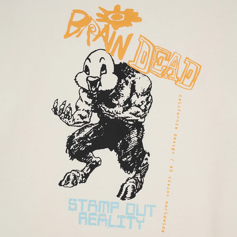 BRAIN DEAD DUCK BEAST T-SHIRT // NATURAL