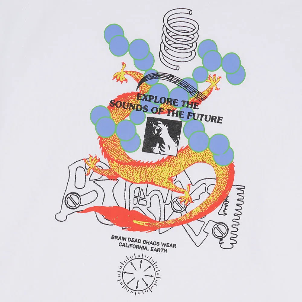 BRAIN DEAD FUTURE SOUNDS T-SHIRT // WHITE