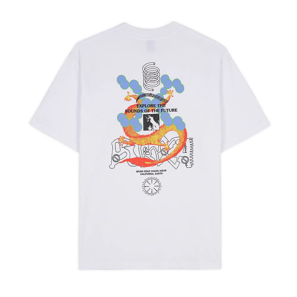 BRAIN DEAD FUTURE SOUNDS T-SHIRT // WHITE
