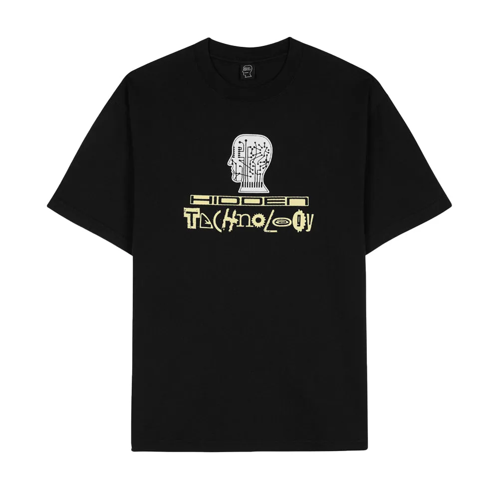 BRAIN DEAD HIDDEN TECH T-SHIRT // BLACK