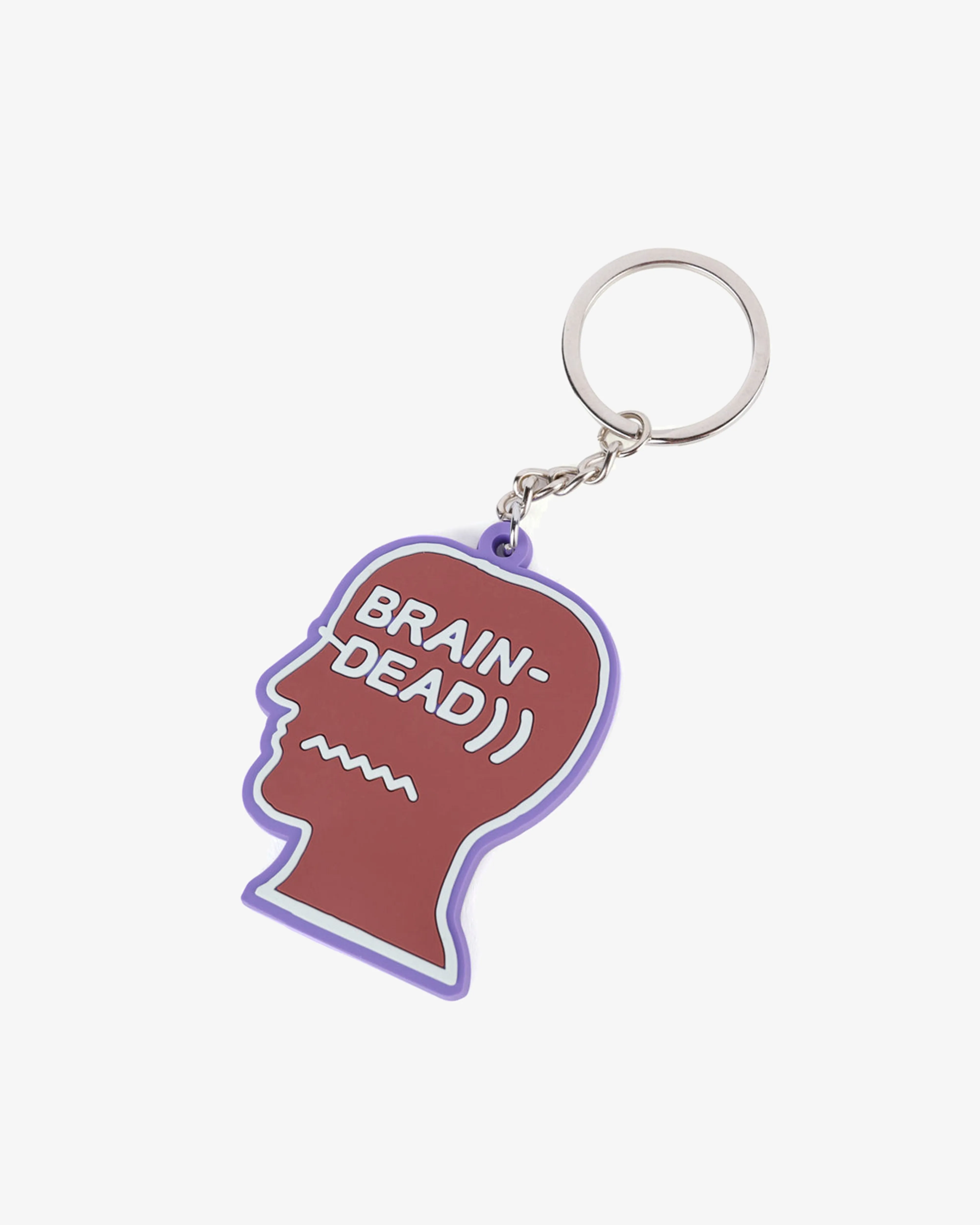 Brain Dead - Logohead Keychain - (Red)