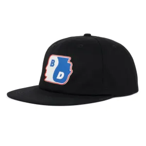 BRAIN DEAD YIN YANG TWILL 6 PANEL CAP // BLACK