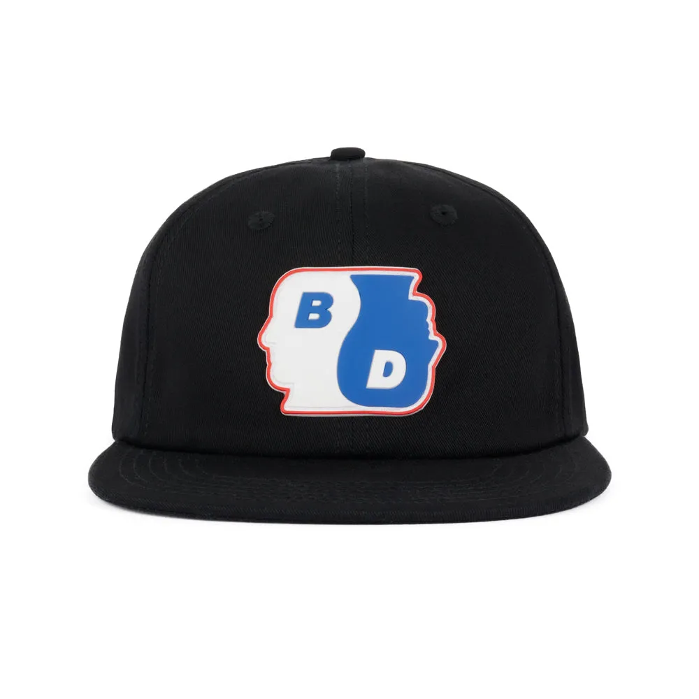 BRAIN DEAD YIN YANG TWILL 6 PANEL CAP // BLACK