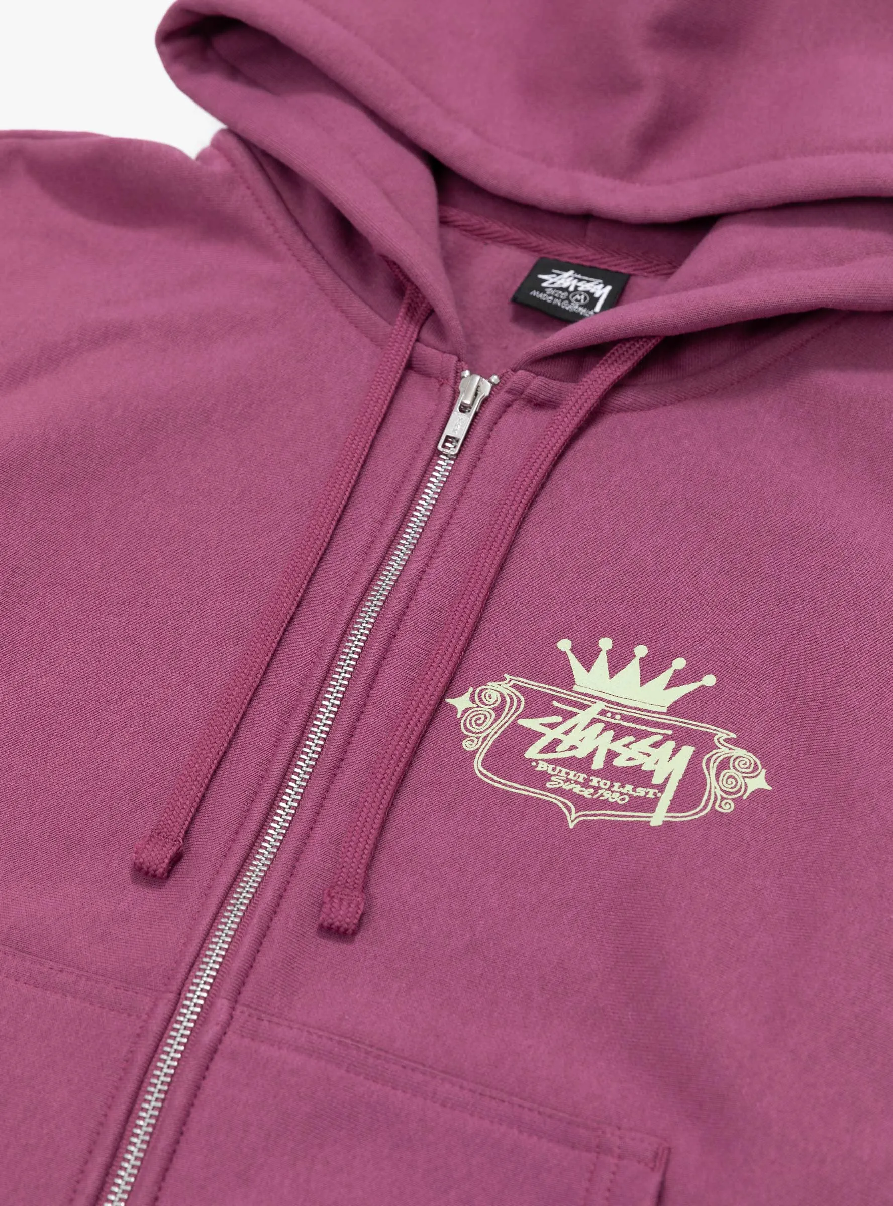 Built To Last Zip Hoodie Berry