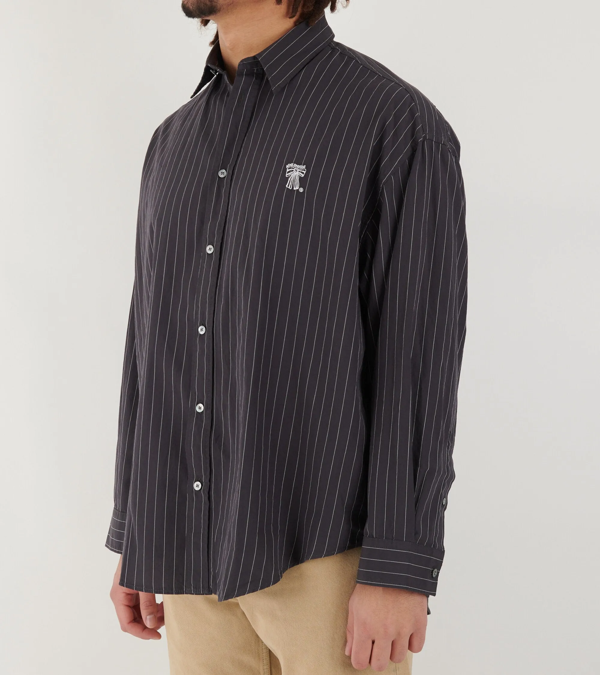 Button Up Shirt Black/White