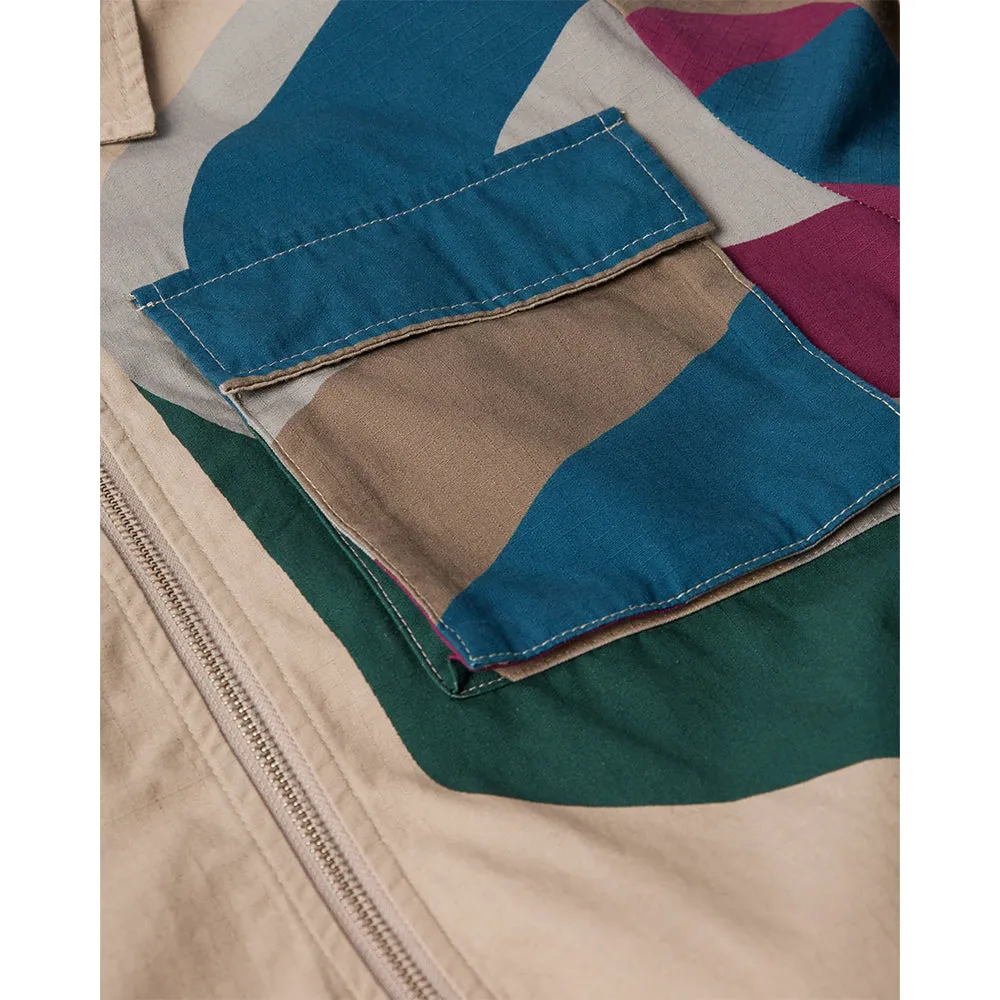 BY PARRA THE WALL CAMO JACKET // SAND