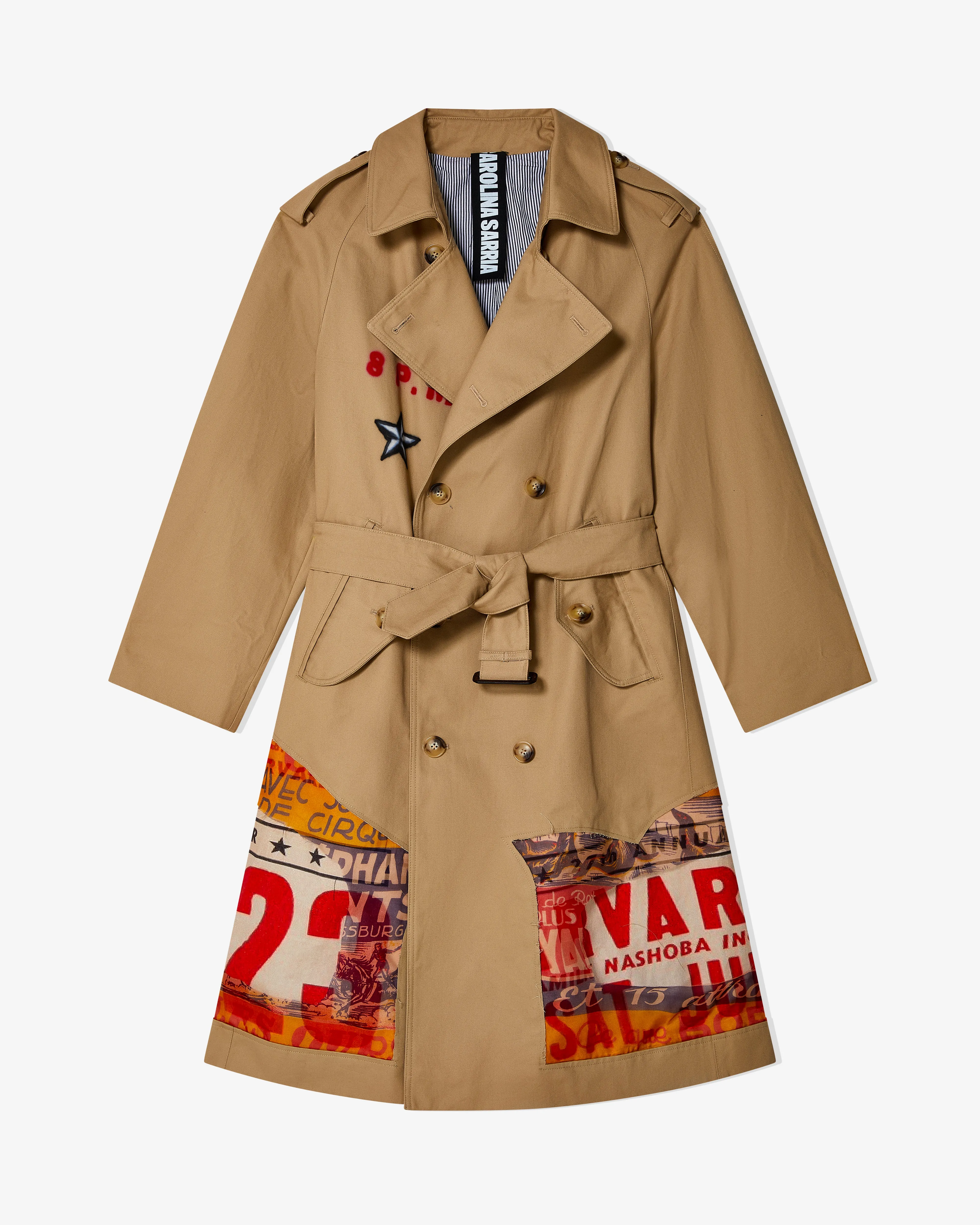 Carolina Sarria - Men's Saturday Trench Coat - (Camel)