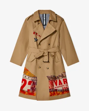 Carolina Sarria - Men's Saturday Trench Coat - (Camel)