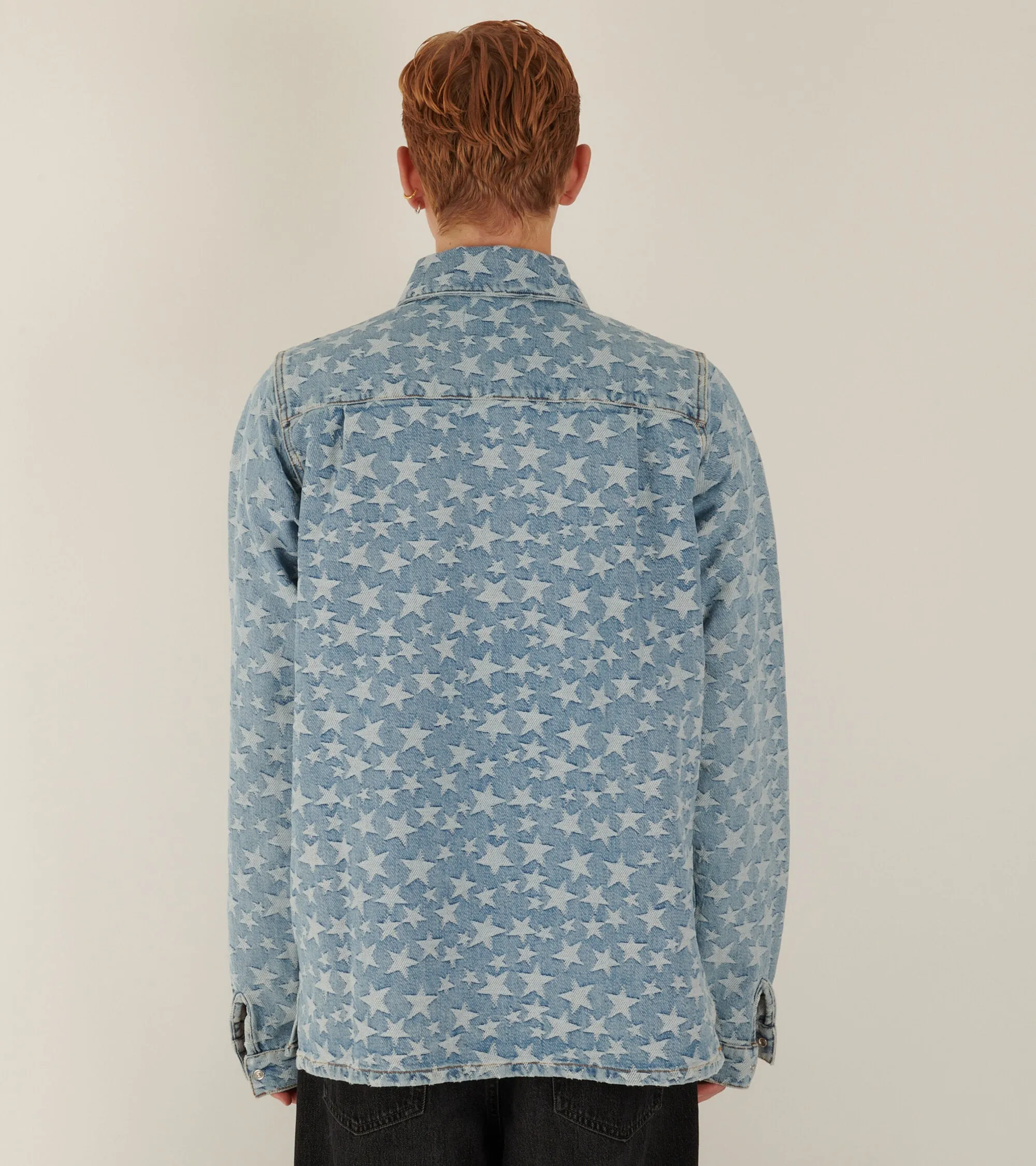 Denim Star Overshirt Light Blue