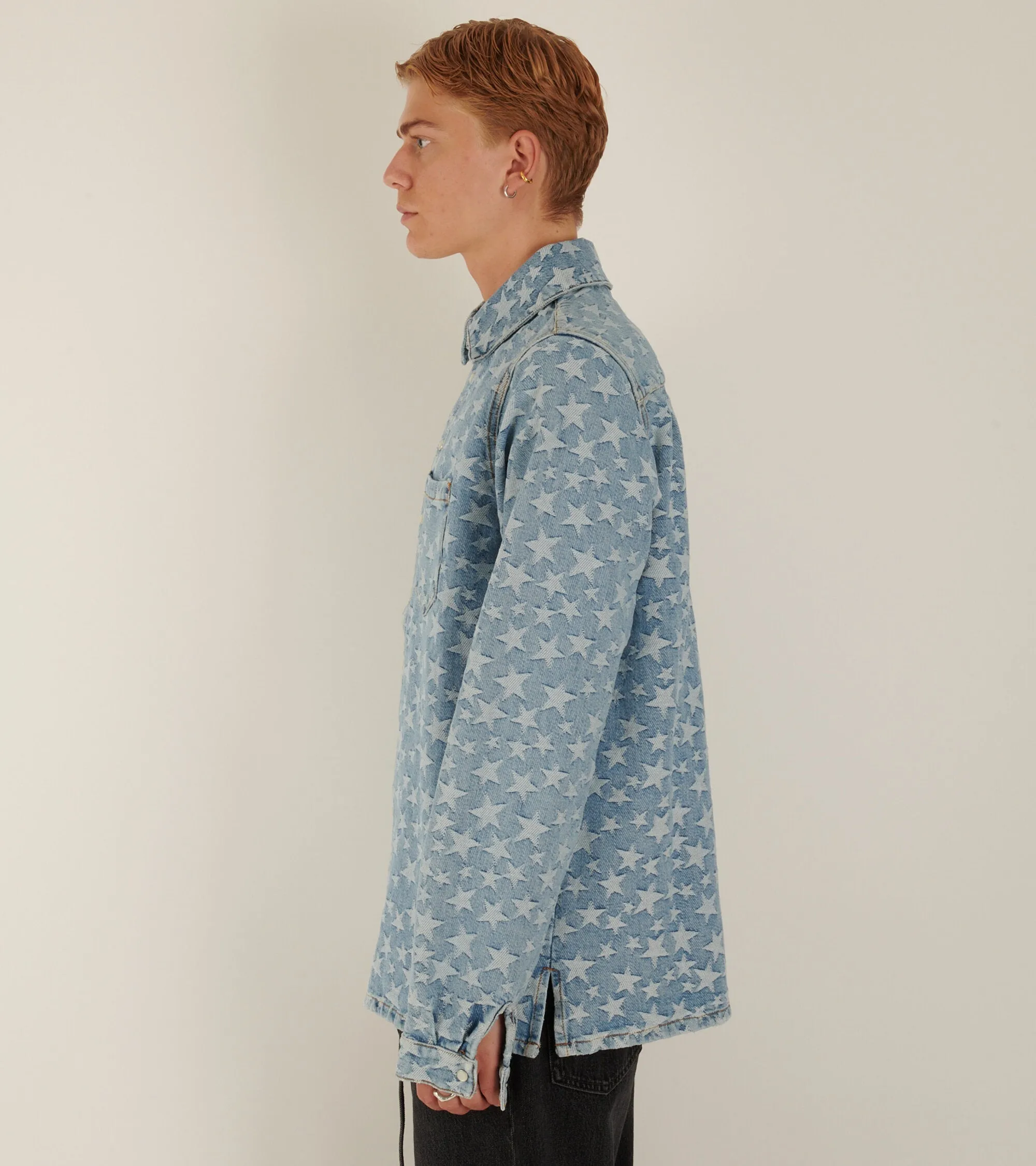 Denim Star Overshirt Light Blue