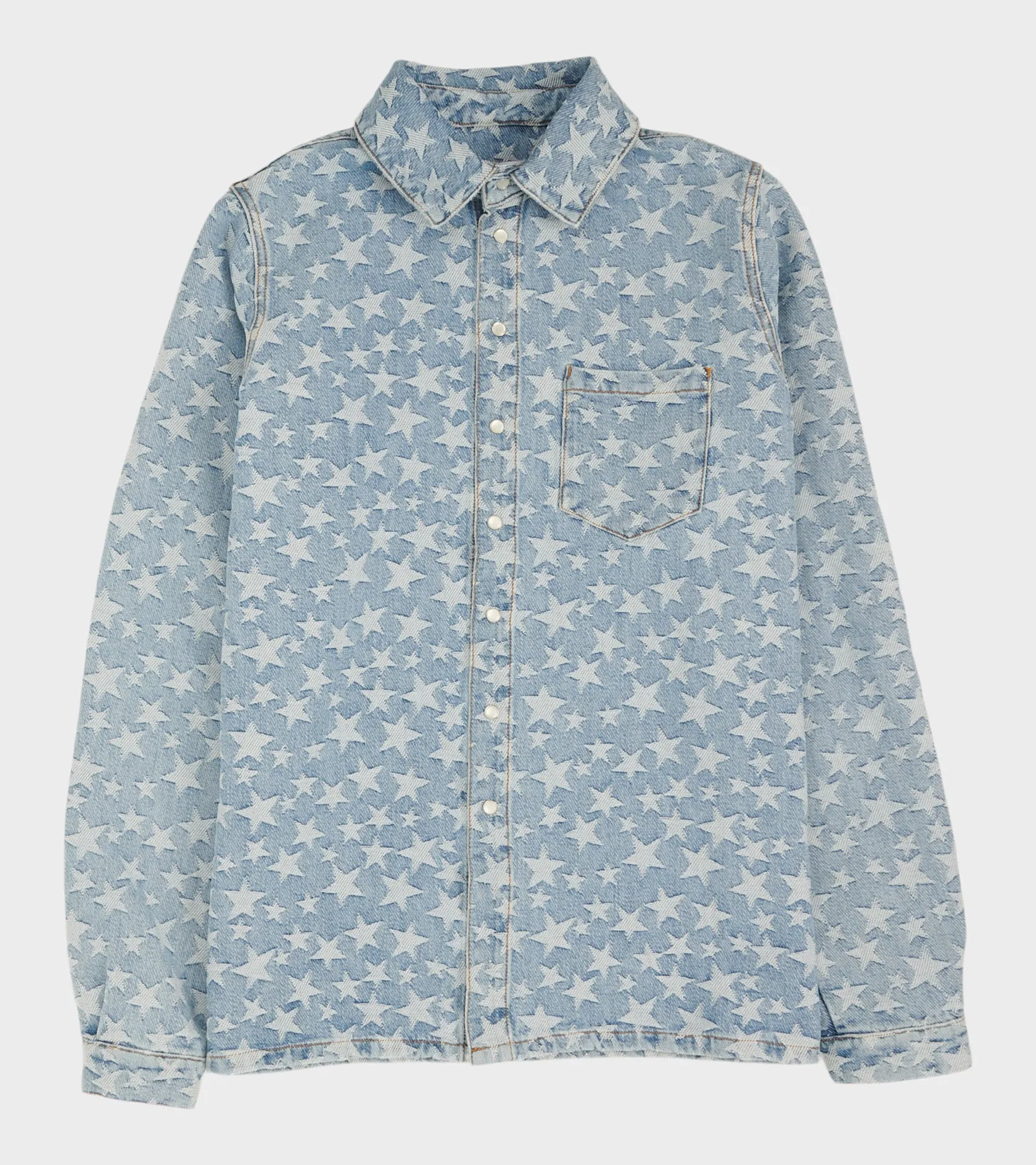 Denim Star Overshirt Light Blue