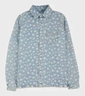 Denim Star Overshirt Light Blue