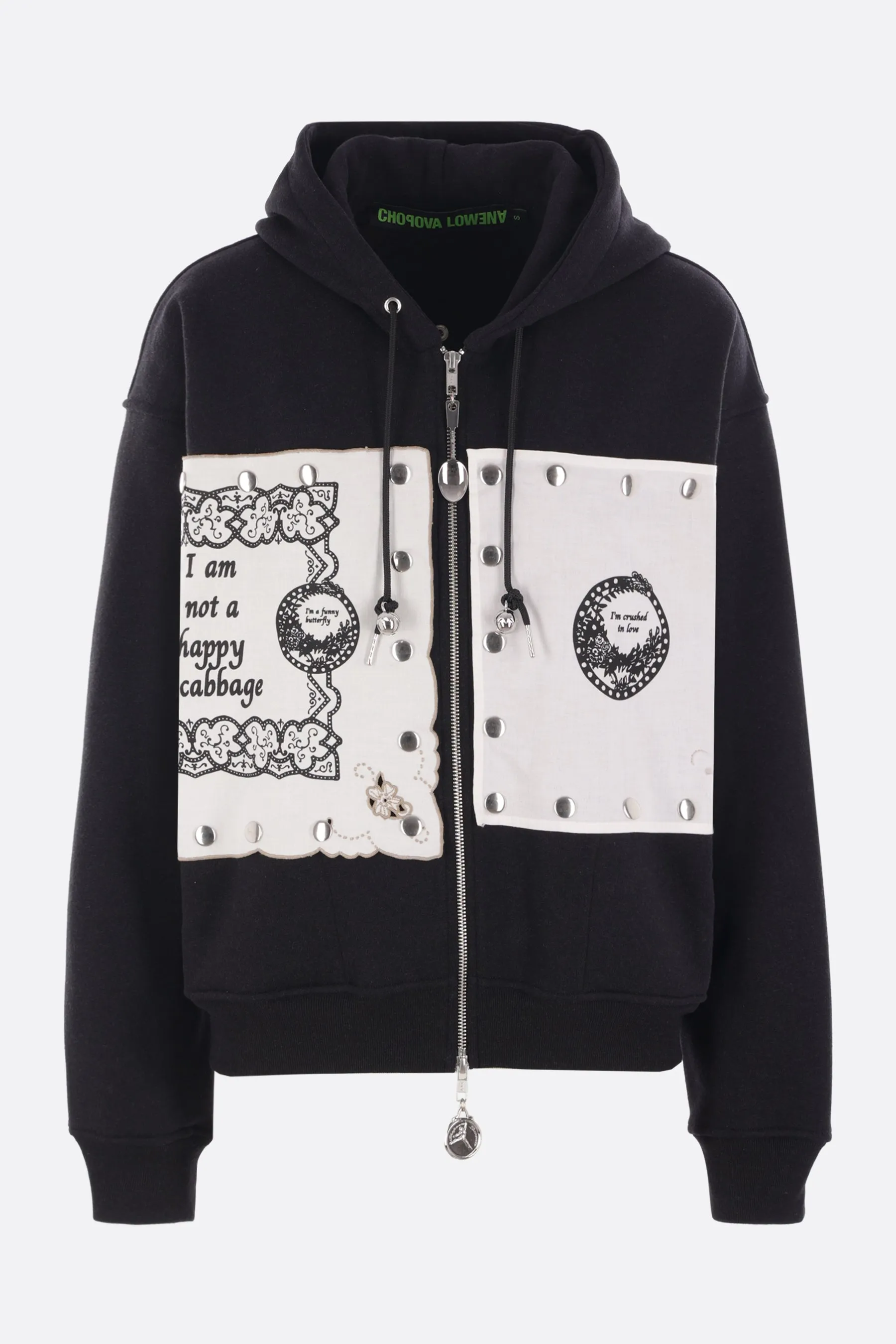 Emotional Napkin full-zip hoodie in jersey