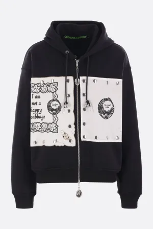 Emotional Napkin full-zip hoodie in jersey