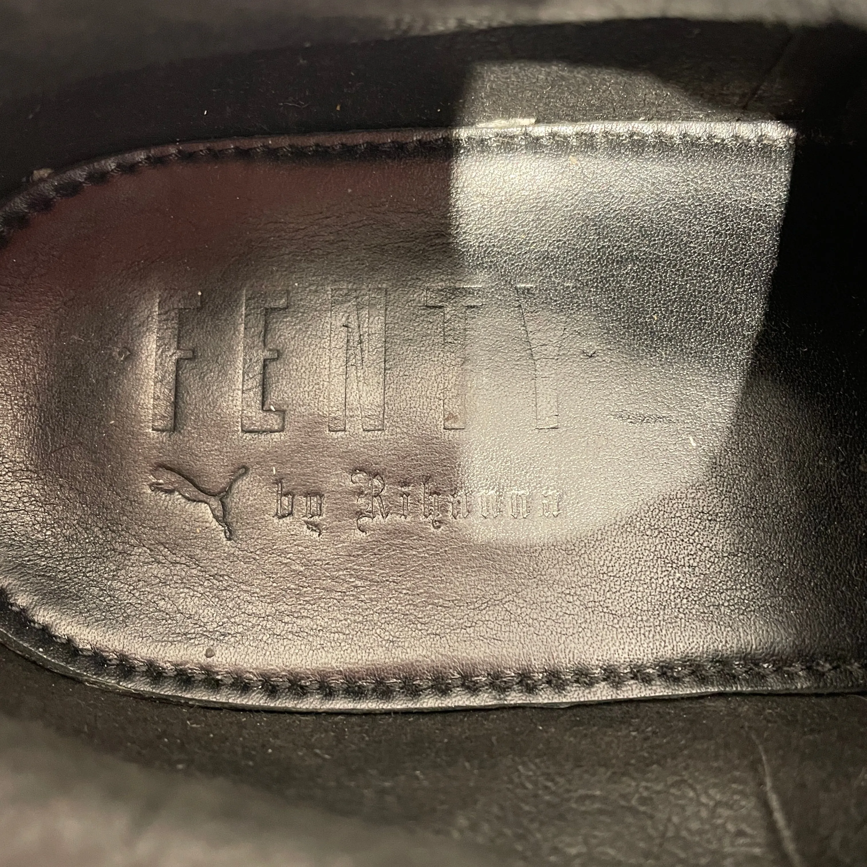 FENTY PUMA by Rihanna/Low-Sneakers/US 12/Suede/BLK/LOW TOP PUMA CLASSICS
