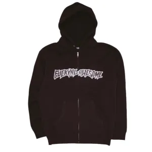 Fucking Awesome Stamp Logo Zip Hoodie // Black