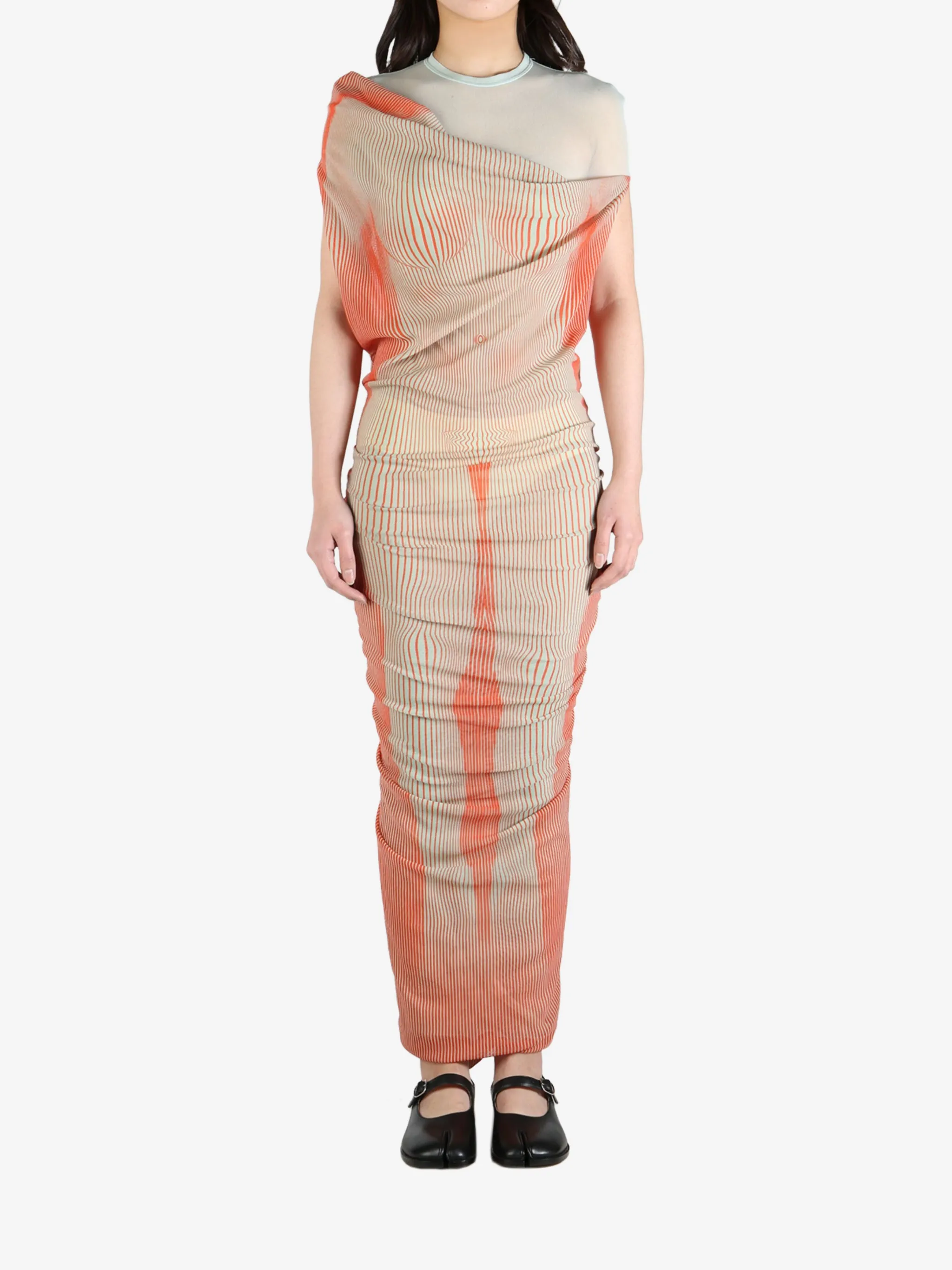 JEAN PAUL GAULTIER - Women Long Draped Body Morphing Dress