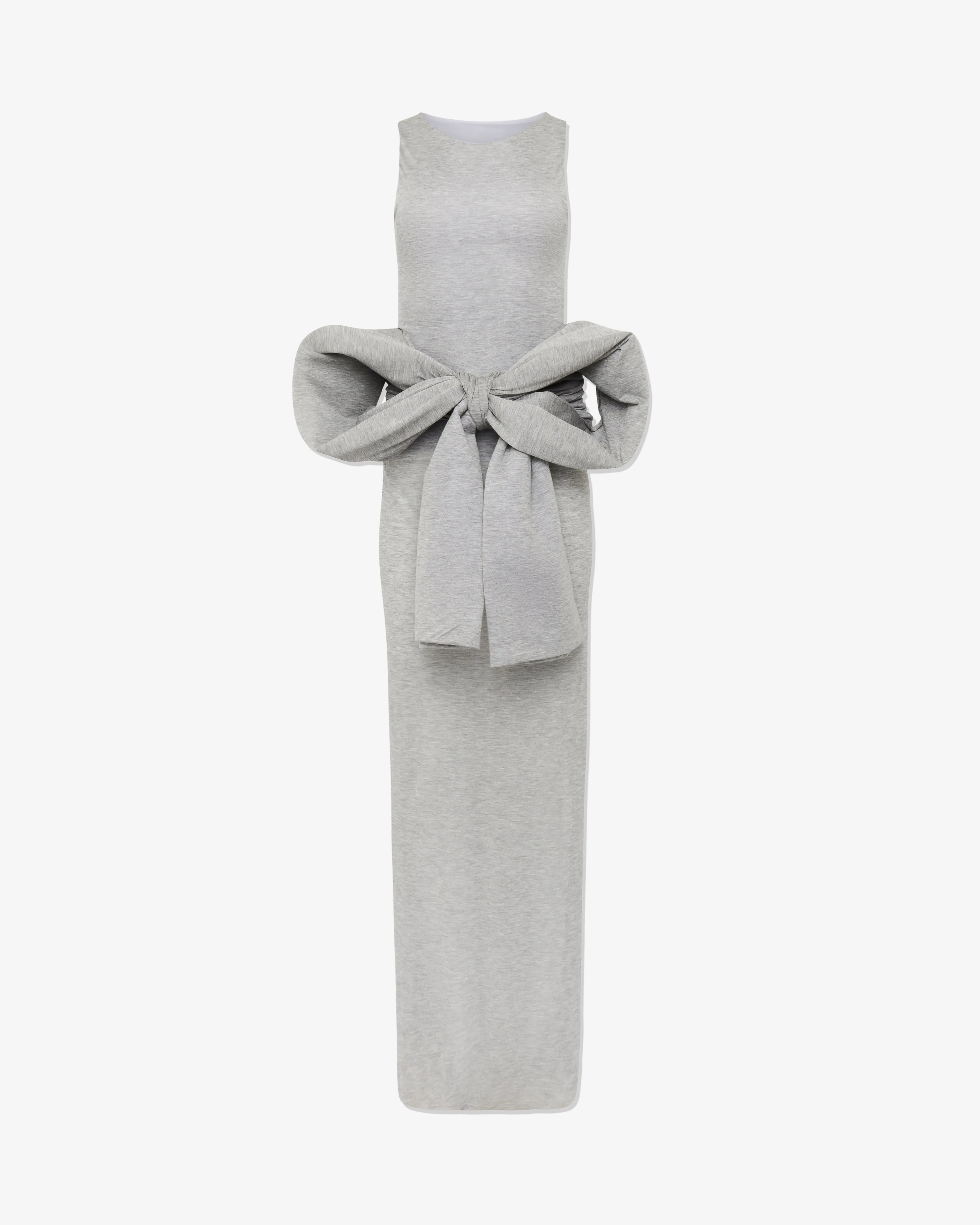 JW Anderson - Women's Oversized Bow Sleeveless Dress - (Light Grey)