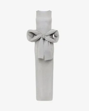 JW Anderson - Women's Oversized Bow Sleeveless Dress - (Light Grey)