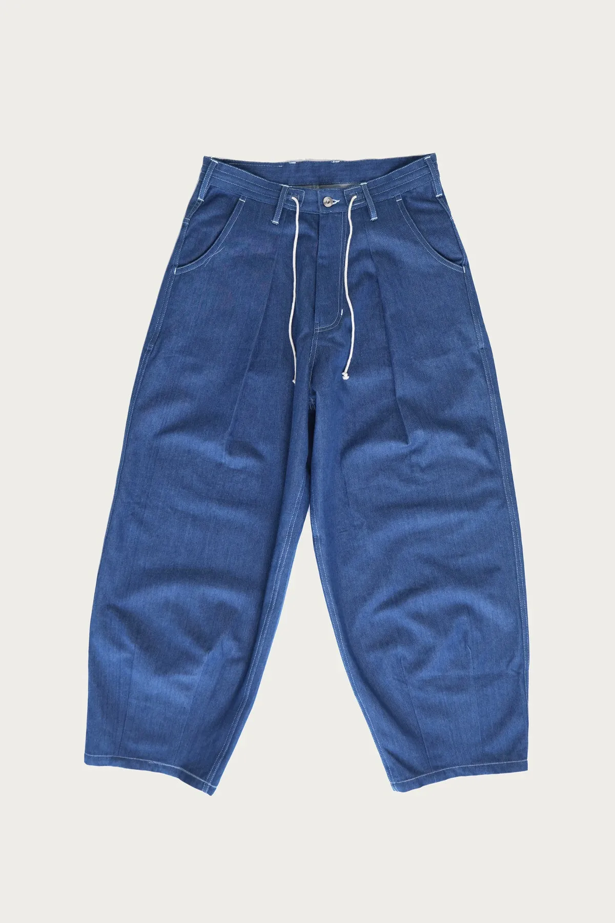Lush Pants - Indigo Denim Wonky-Wear
