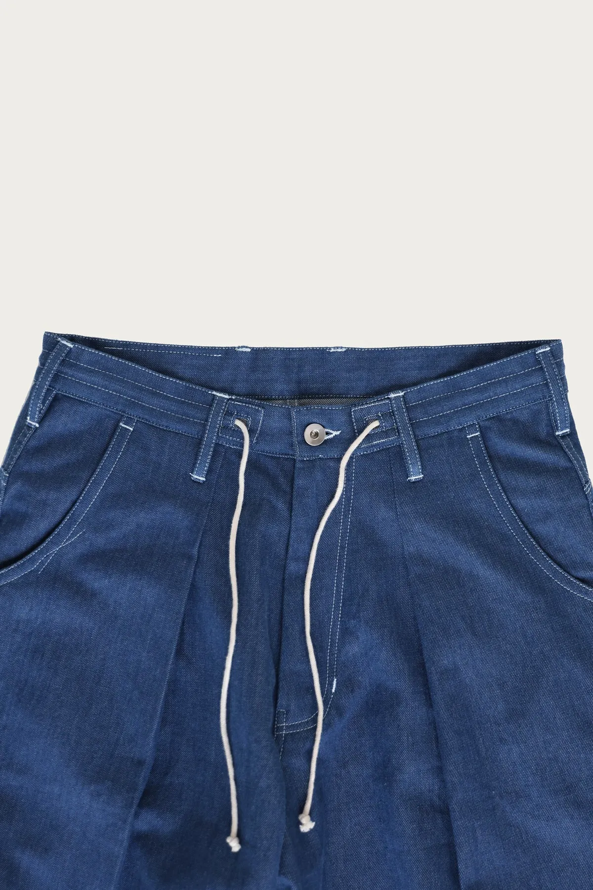 Lush Pants - Indigo Denim Wonky-Wear
