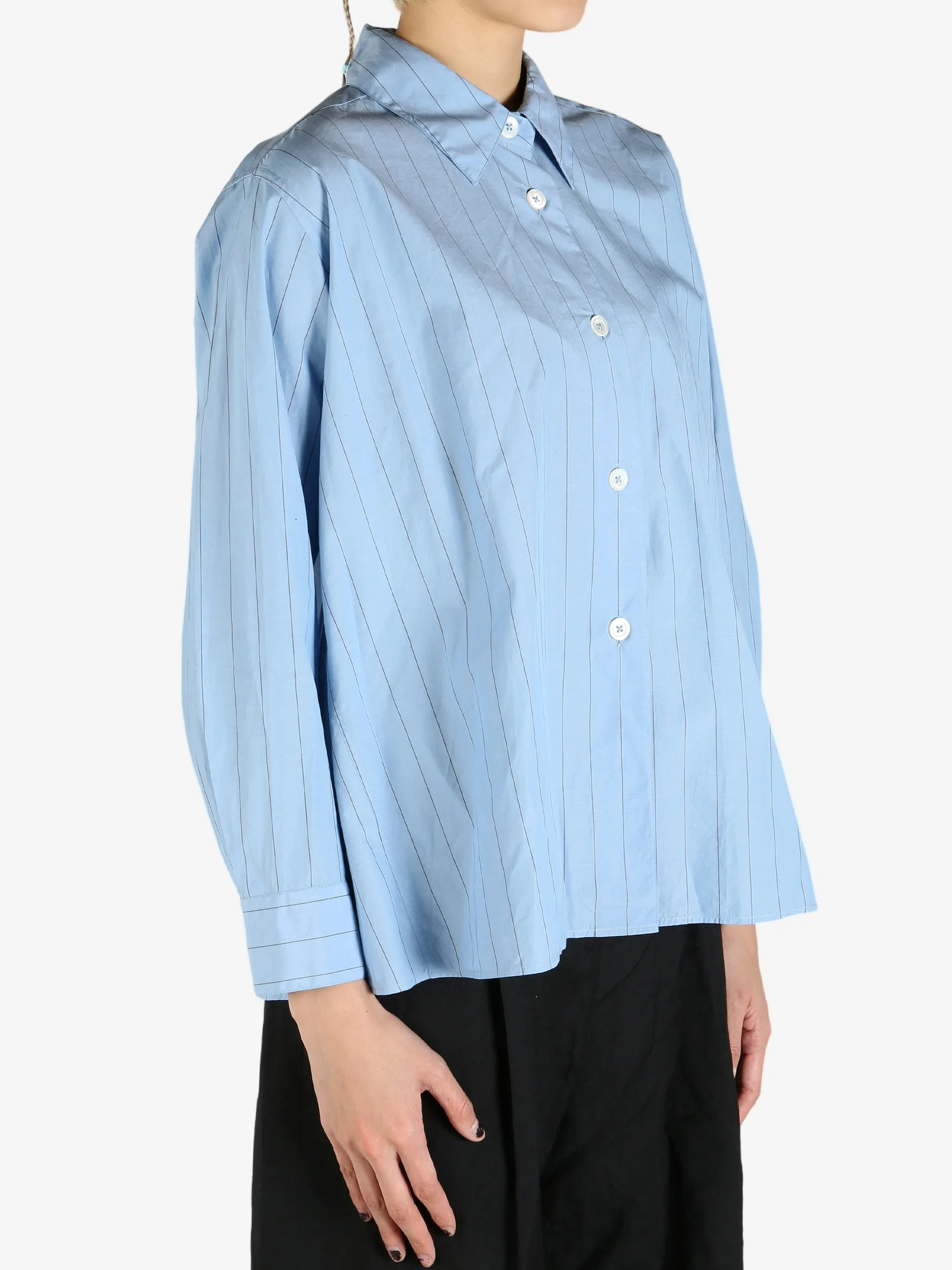 MARGARET HOWELL - Women Wide Stripe Swing Shirt