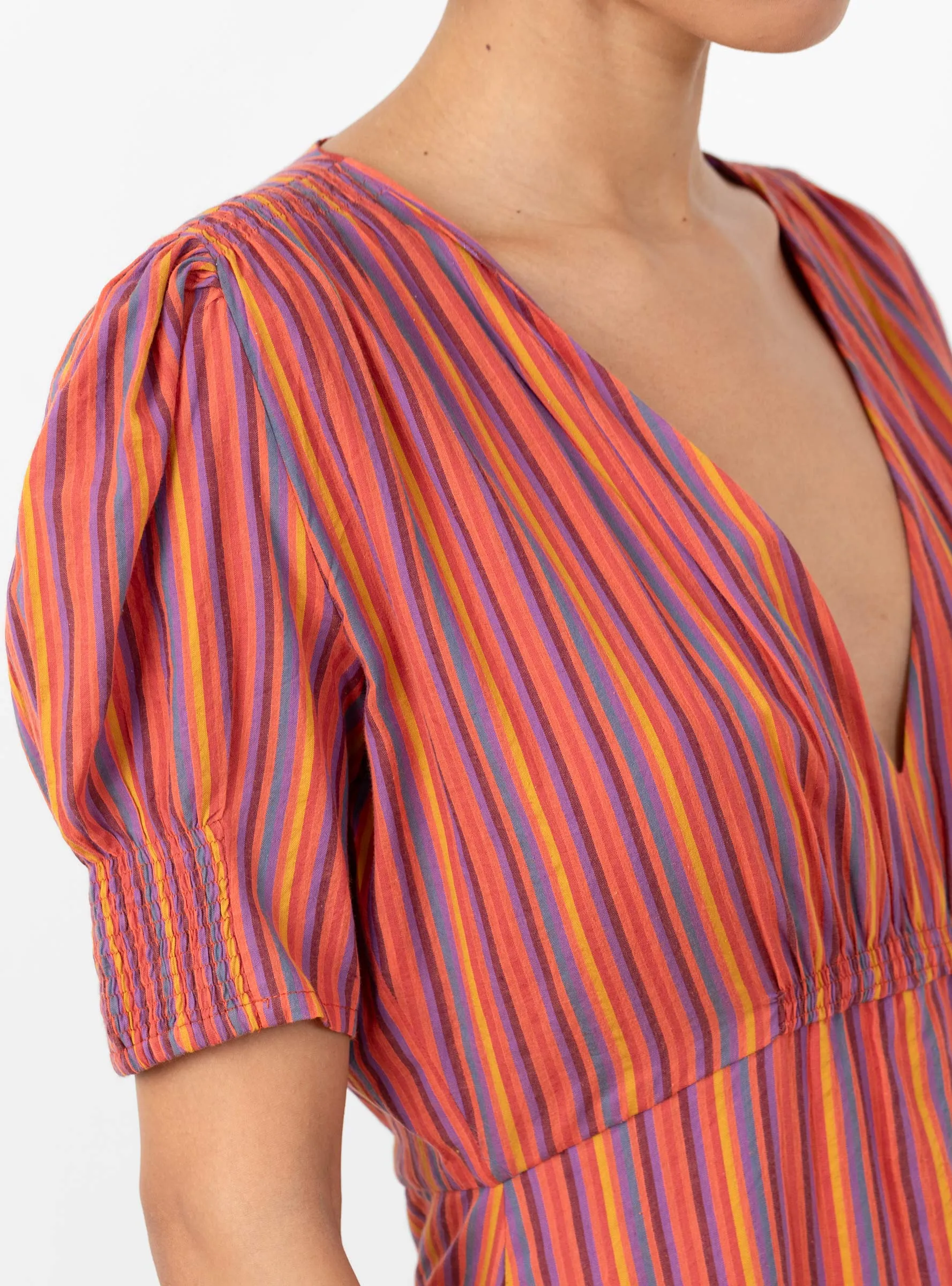 Ninon Hand Woven Long Dress Automne