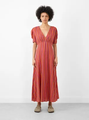 Ninon Hand Woven Long Dress Automne