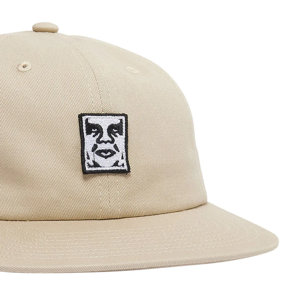 OBEY ICON PATCH PANEL STRAPBACK // SILVER GREY