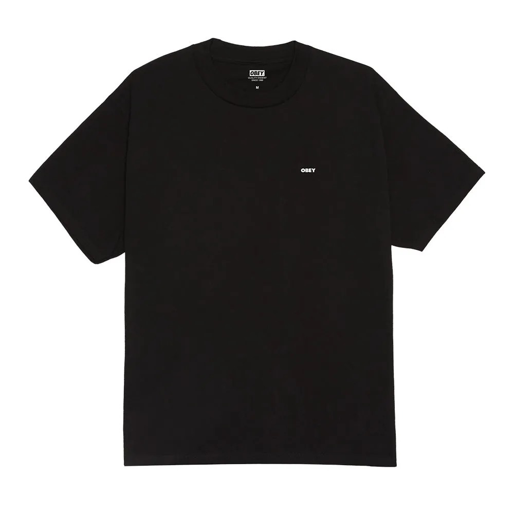 OBEY ICON STENCIL FLAME TEE // BLACK
