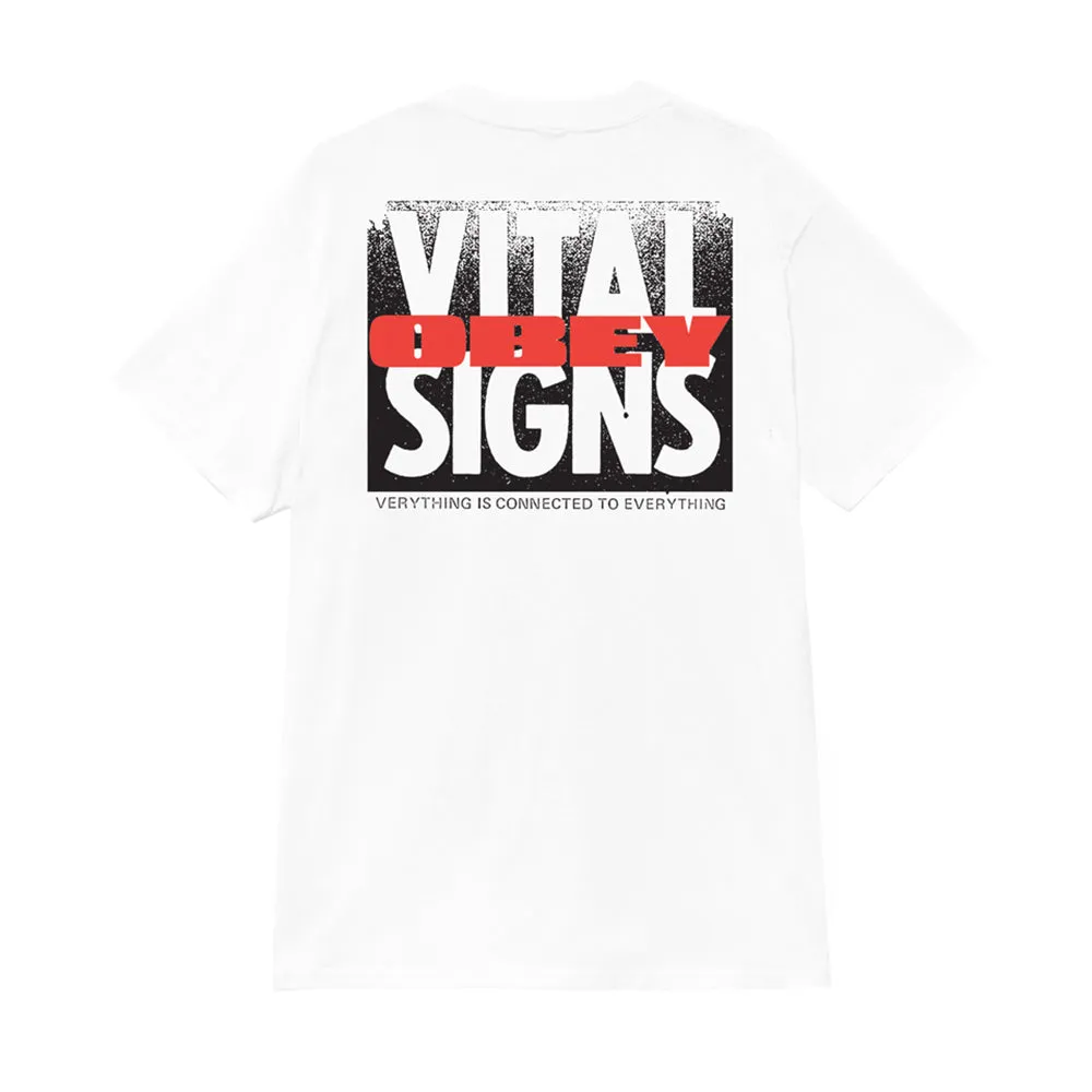 OBEY VITAL SIGNS TEE // WHITE