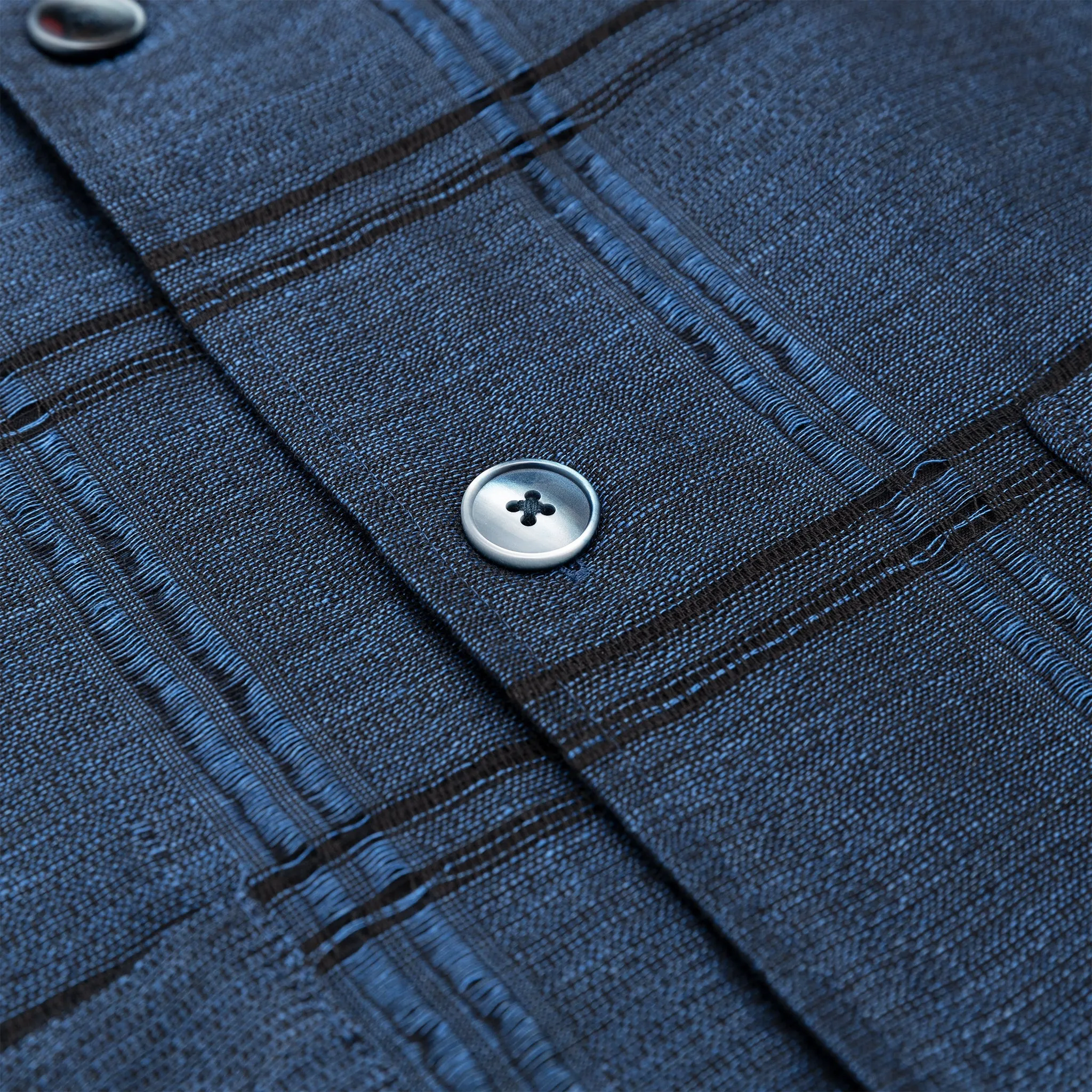 PLAID JACQUARD CABANA SHIRT