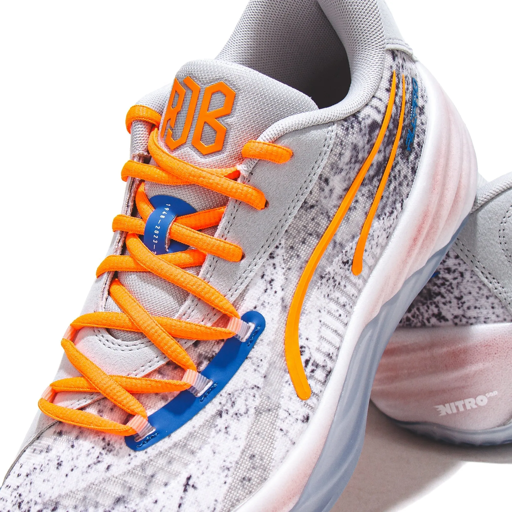 Puma Basketball Men All-Pro Nitro RJ Barrett Grey Orange 379914-01