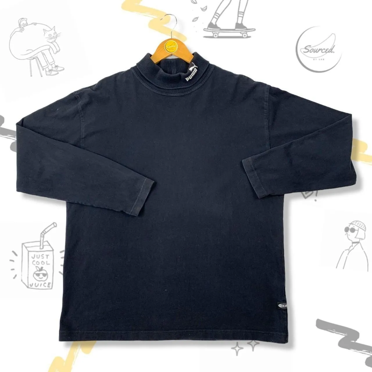 Puma King Turtle Neck Long Sleeve Top (L)