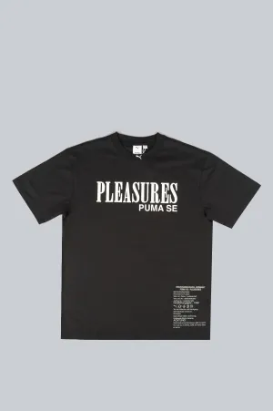 PUMA X PLEASURES TYPO TEE BLACK