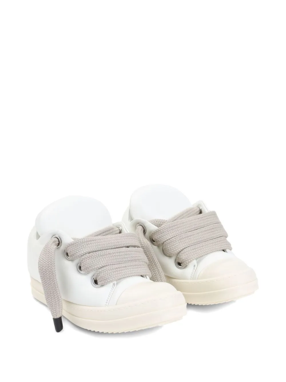 RICK OWENS - Women Leather Jumbolace Low Sneaks