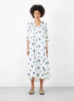 Sherazade Hand Woven Long Dress White