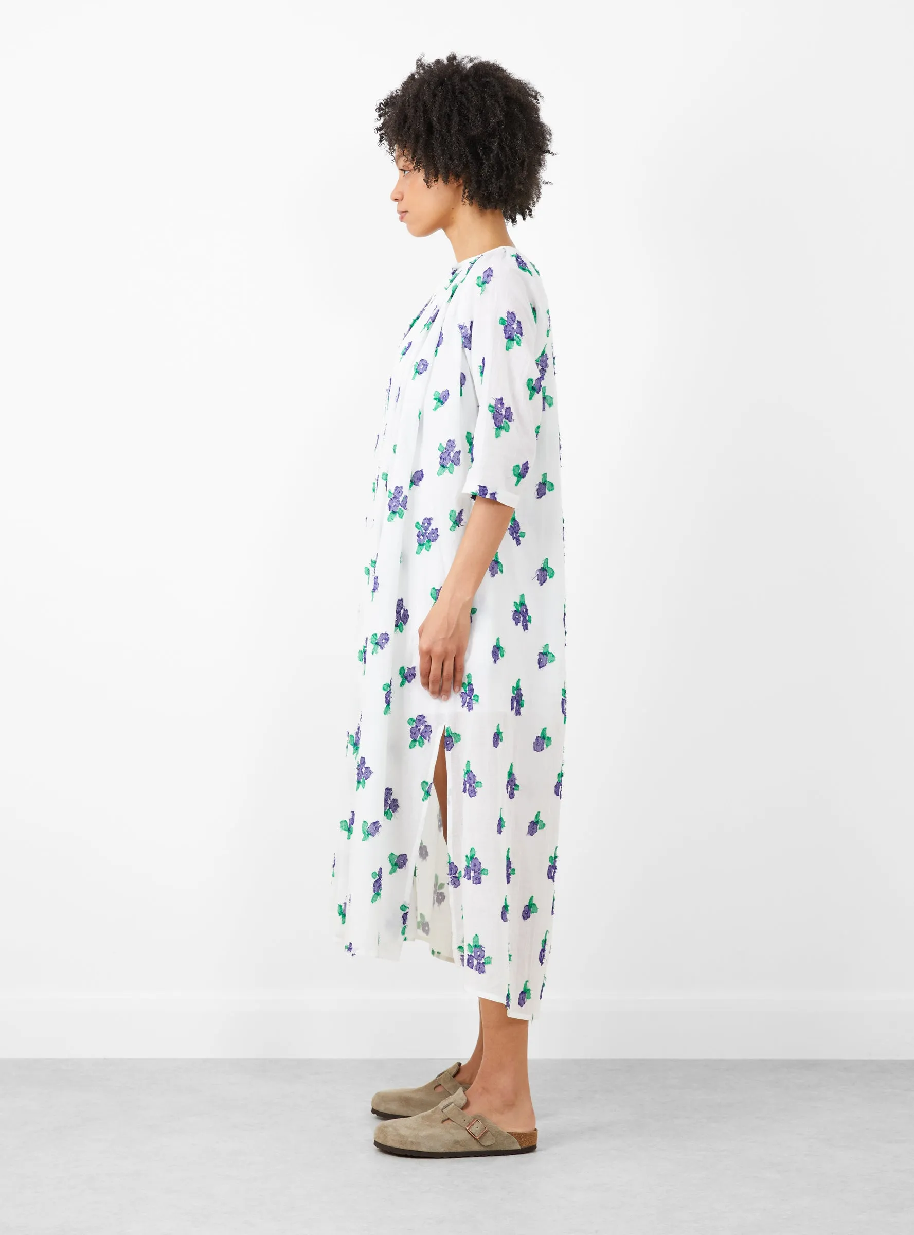 Sherazade Hand Woven Long Dress White