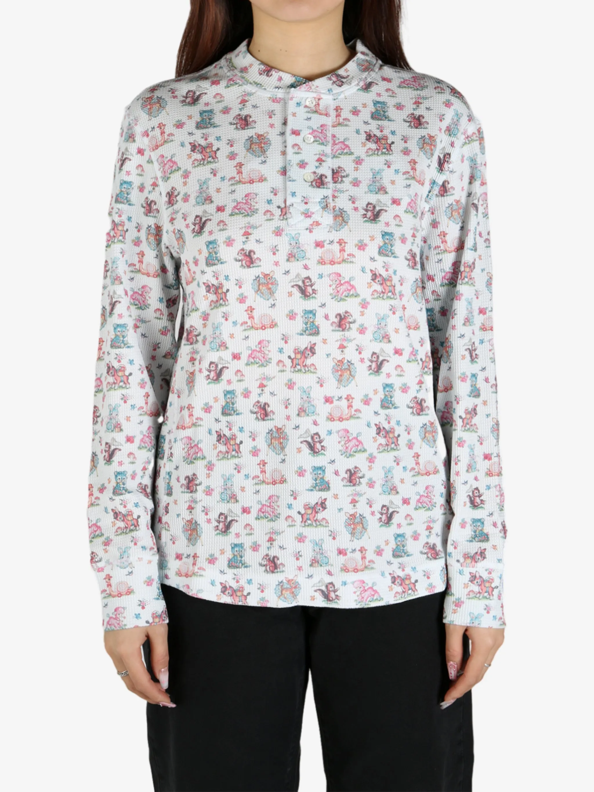 SKY HIGH FARM - Women Long Sleeved Thermal Knit T-Shirt