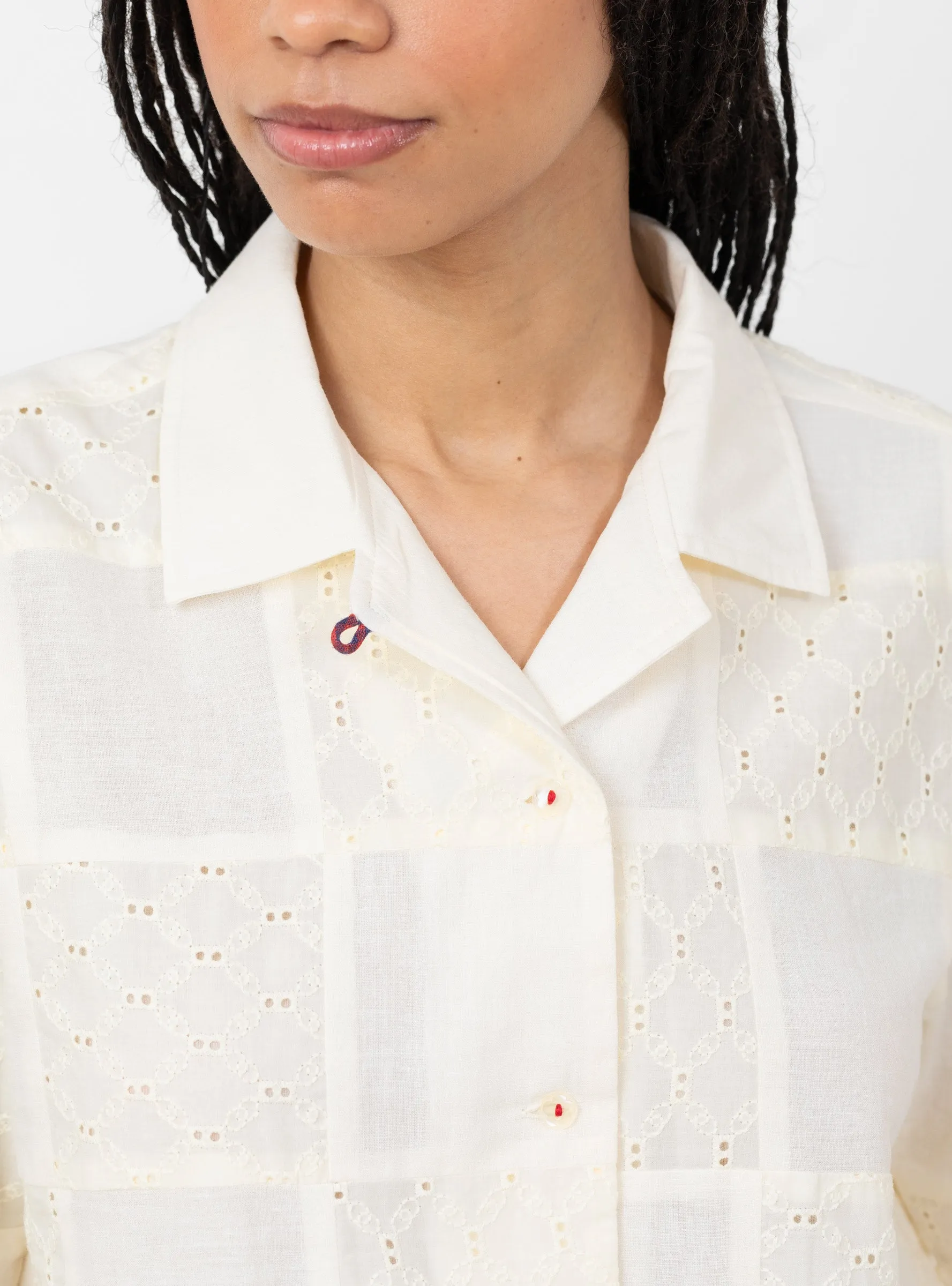 Stella Shirt Buttermilk Patchwork