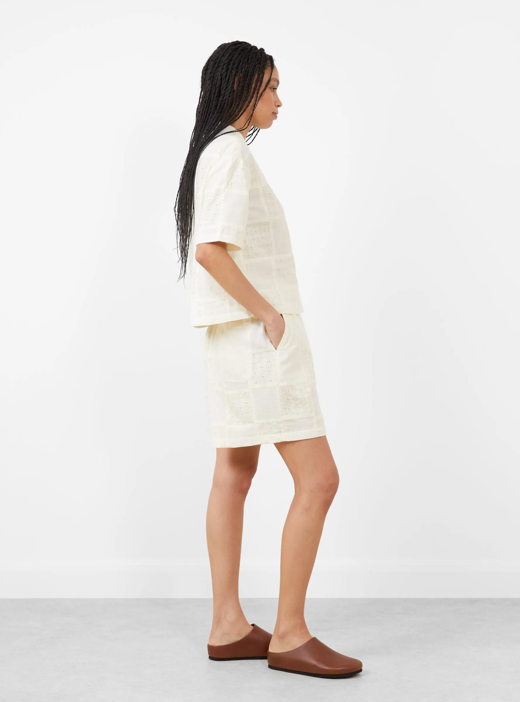 Stella Shirt Buttermilk Patchwork