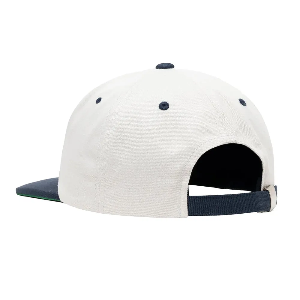 STSSY BASIC STAR STRAPBACK CAP // WHITE
